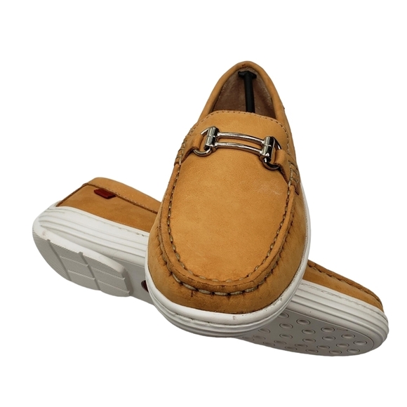Marc Joseph | NIB Lexington Tan Nobuck Preppy Classic Leather Loafers Girl's 1 - Picture 10 of 14
